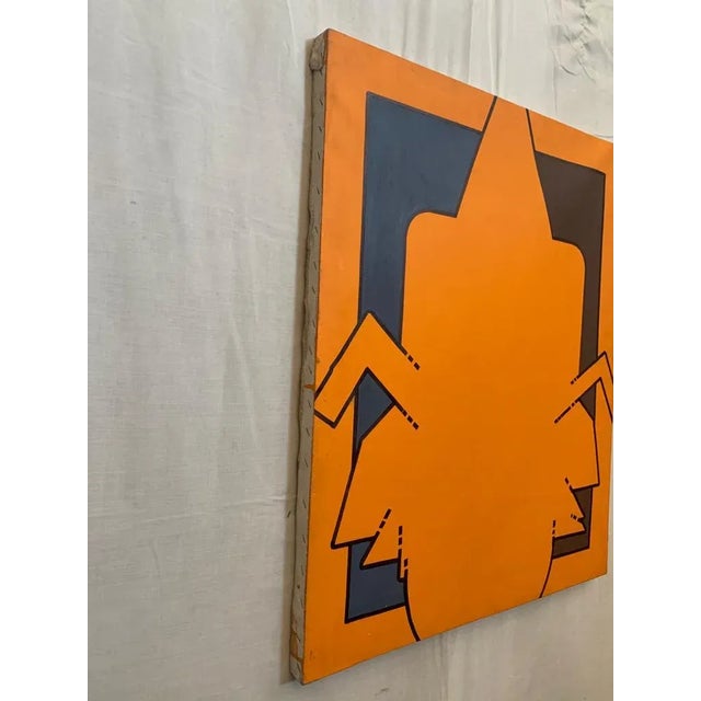 Anthropomorphic element, mixed media on canvas, 1968 Renato Volpini. This piece has an attribution mark, I am sure that it...