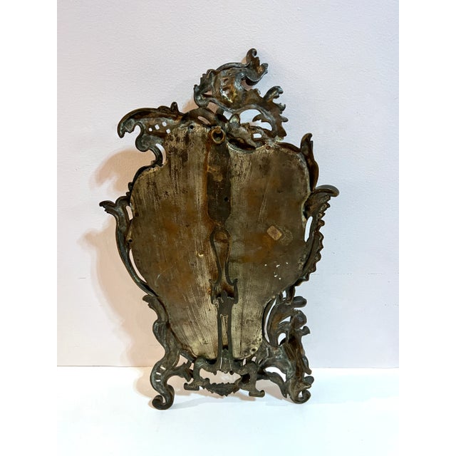 Art Nouveau 19th Century Silver Plated Bronze Table Mirror For Sale - Image 6 of 11