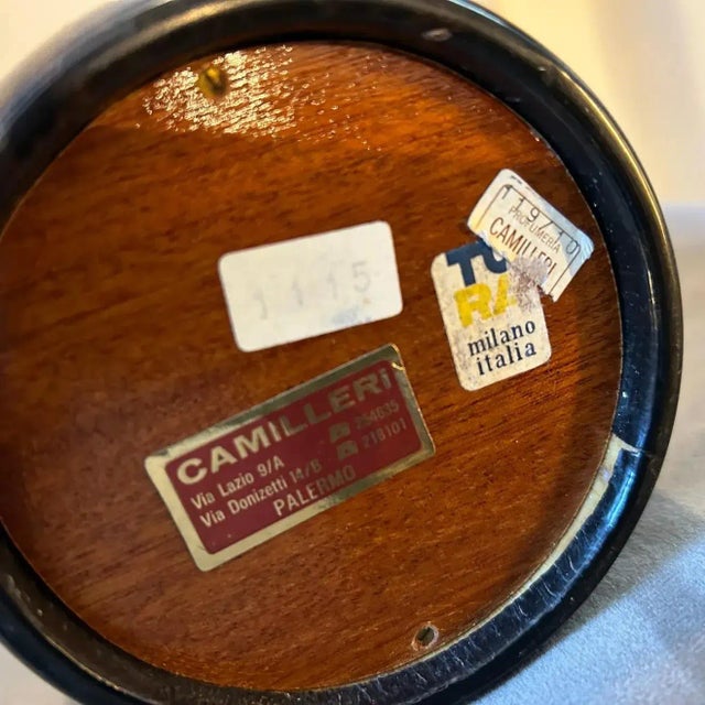 1950s Mid-Century Modern Brass and Brown Goatskin Thermos Carafe by Aldo Tura For Sale - Image 12 of 13