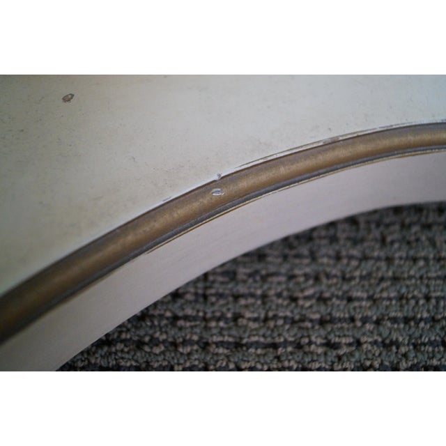 Grosfeld House Painted Wood Marble Top Side Tables For Sale - Image 9 of 10