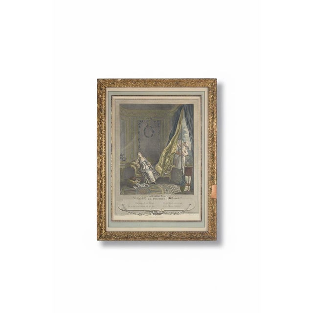 P. Malœuvre After Freudenberg, Le Boudoir, 1774, Engraving For Sale - Image 10 of 10