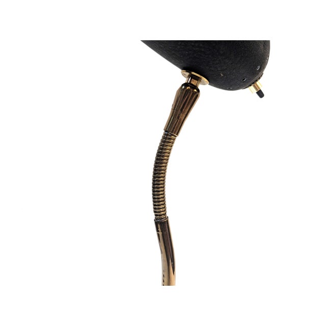 Belmag 1940s Belmag Articulating Brass Goose Neck Desk Lamp Christian Dell For Sale - Image 4 of 12