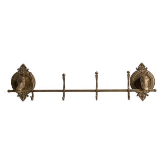 Mid 20th Century France Brass Coat Rack For Sale