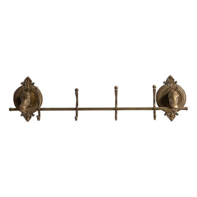 Mid 20th Century France Brass Coat Rack For Sale