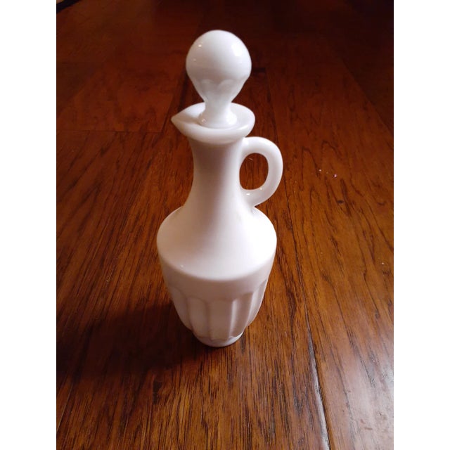 1960s 1960s Fenton Milk Glass Cruet For Sale - Image 5 of 7