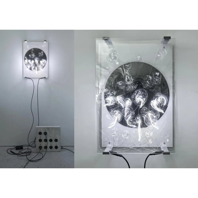 Contemporary Light Sculpture Dark Sun by Joachim Ramin For Sale - Image 3 of 6