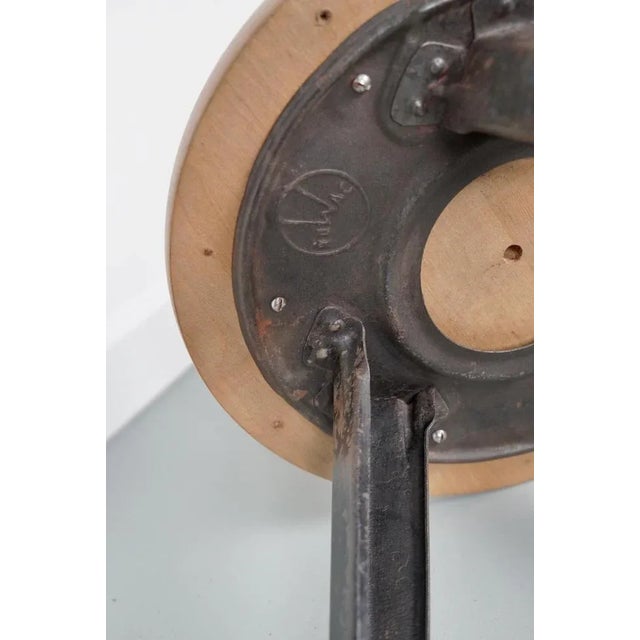 Set of Industrial Steel Factory Stools from Rowac Robert Wagner Chemnitz, 1930s For Sale - Image 9 of 12