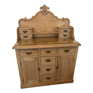 Antique French Pine Vanity For Sale