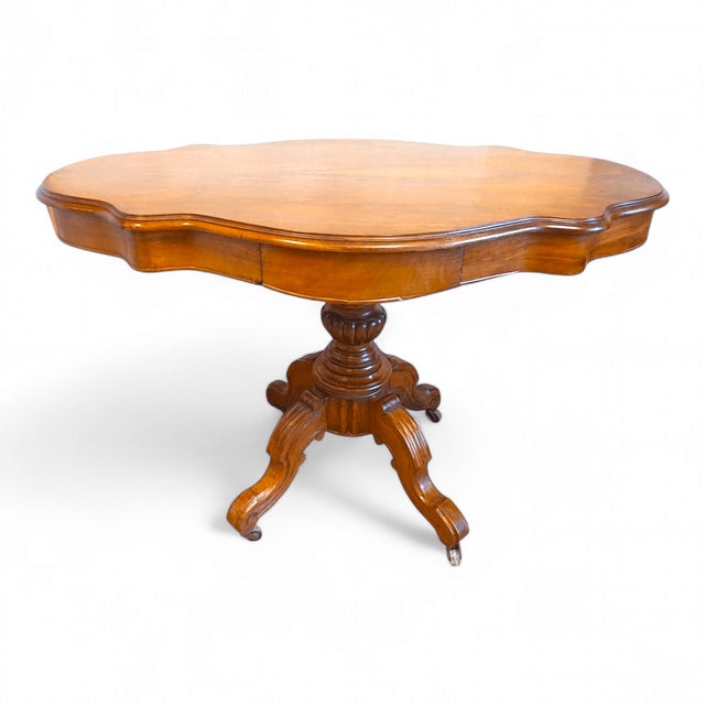 Louis Philippe Table in Walnut Veneer For Sale - Image 13 of 18