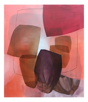 Anna Masiul-Gozdecka, Encounters II, Acrylic on Canvas, 2025