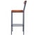 2020s Lazarus 31.5 in. Seat Height Leather and Metal Bar Stool, Industrial Chic For Sale - Image 5 of 11