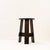 Vintage Black-Stained Wooden Tripod Stool with Tenon Joints For Sale - Image 9 of 13