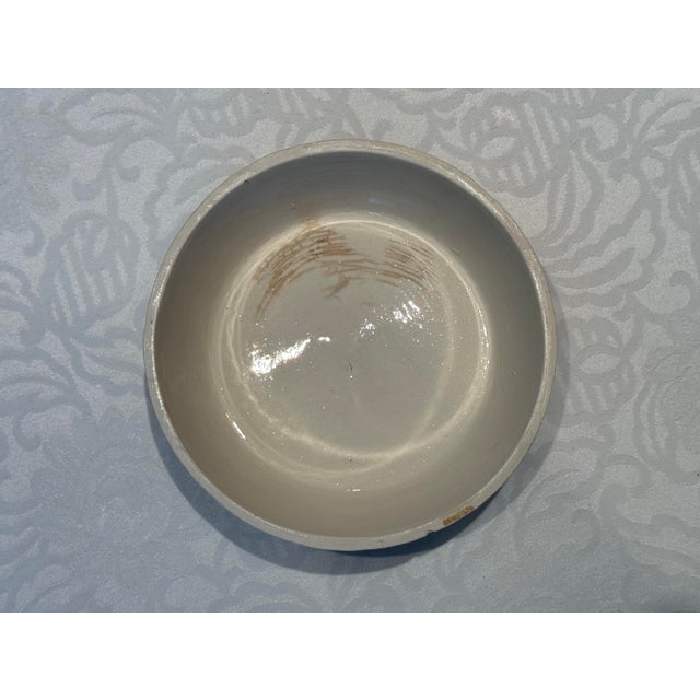 Rose Mid-Century Italian Majolica Capodimonte Style Hand-Painted Floral Trinket Dish For Sale - Image 8 of 12