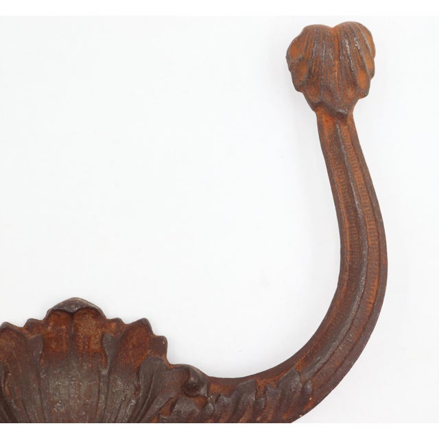 Victorian Early 20th Century Victorian Four Prong Cast Iron Hall Tree Hook For Sale - Image 3 of 6