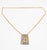 Contemporary Modernist Brass and Silvered Metal Hieroglyph Ethnic Graffiti Necklace For Sale - Image 3 of 10