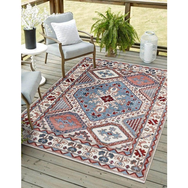 2020s 8x10 Gray Hand-Knotted Wool Geometric Diamond Medallion Tribal Modern Carpet Rug For Sale - Image 5 of 5