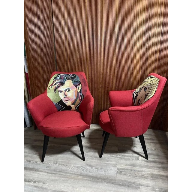 Set of Pop Art Armchairs, 1950s For Sale - Image 13 of 14