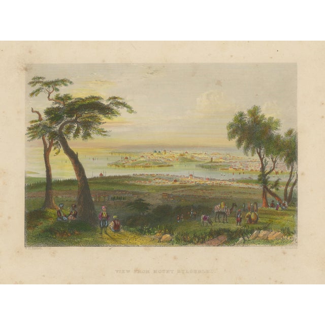 After Bartlett, Istanbul Panorama from Mount Bulgurlu, 1839, Engraving For Sale - Image 3 of 9