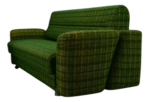 Vintage Italian Three-Seater Sofa in Green, 1970s