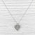 0.37ctw Diamond Open Heart Pendant Necklace 14k White Gold 18" Rope Chain For Sale In Greensboro - Image 6 of 6