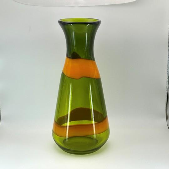 A. Murano Arte Murano Icet Tall 12¾” Statement Vase (Vintage 1960s, Venezuela) Mid-Century Modern Art Glass For Sale - Image 4 of 18