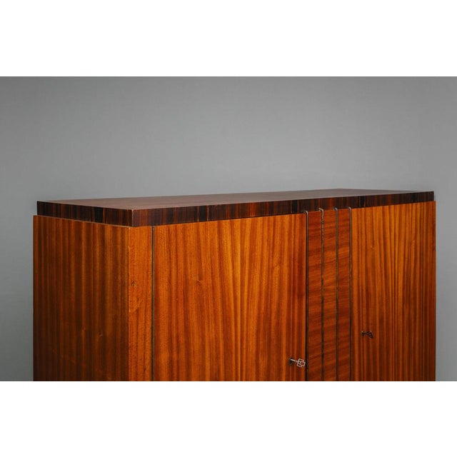 Wood Art Deco Style Sideboard in Mahogany For Sale - Image 7 of 18