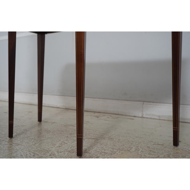 Stickley Colonial Williamsburg Inlaid Mahogany Console Table For Sale - Image 9 of 12