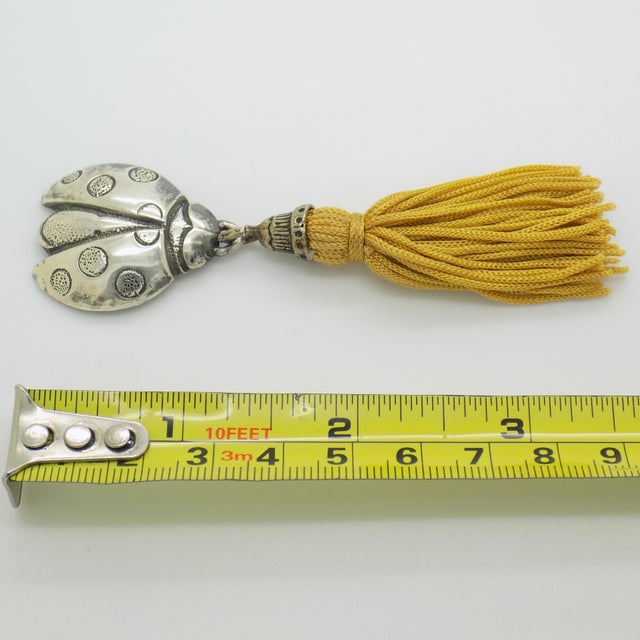 Vintage Italian Handmade Genuine Sterling Silver 925 Ladybug, 1980s For Sale - Image 11 of 12