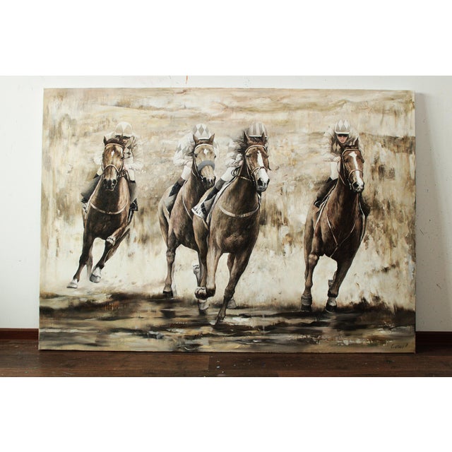Artist Andrei Sitsko "Gallop" Modern Original Painting For Sale - Image 9 of 11