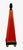 This is a stunning and very unusual pair of 67inch tall painted wood obelisks. The obelisks are painted in an orangey-red...
