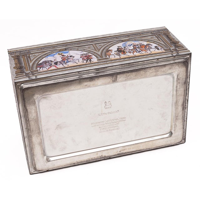 Tinplate Biscuit Tin by Otto Schmidt, 1980s For Sale - Image 9 of 14