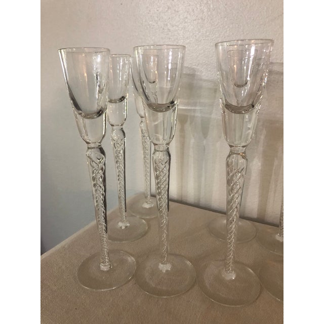 Mid Century Stuart Crystal “Iona” Long Stem Cordials - Set of 10 For Sale - Image 4 of 10