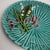 English Vintage Cico German Majolica Basketweave Plate For Sale - Image 3 of 6