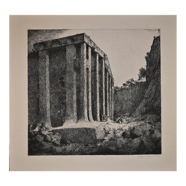 Lino Bianchi Barriviera, Ethiopian Church, Etching, 1936 For Sale