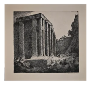 Lino Bianchi Barriviera, Ethiopian Church, Etching, 1936