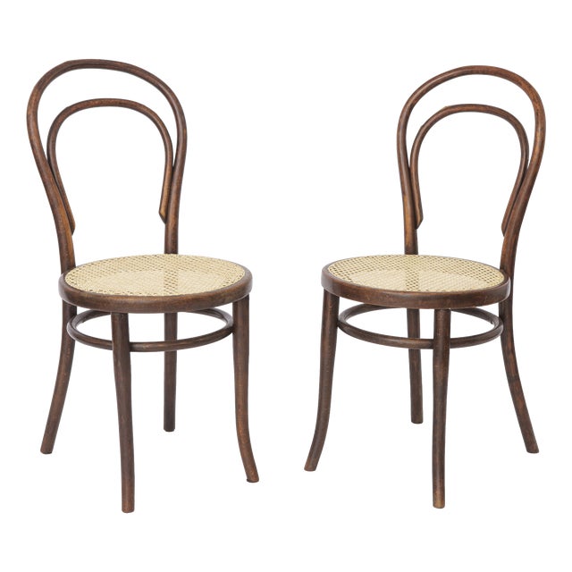 Antique Bentwood Chairs from Gebrüder Thonet, 1890s, Set of 2 For Sale