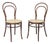Antique Bentwood Chairs from Gebrüder Thonet, 1890s, Set of 2 For Sale