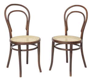 Antique Bentwood Chairs from Gebrüder Thonet, 1890s, Set of 2