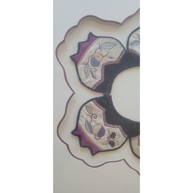 This is a 19th Century Baby Collar - framed. Framed measurements are 17.75w x 17.75h x .75d (inches)