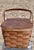 Mid 20th Century Woven Wood Picnic Basket - For Sale - Image 12 of 16