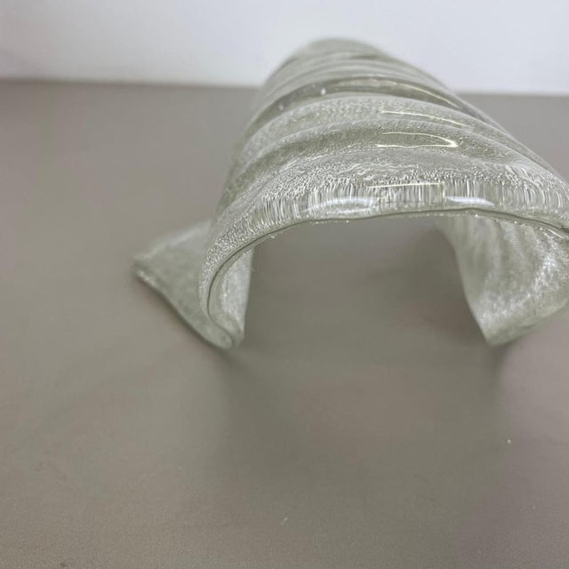 Large Murano Ice Glass Wall Light from Hillebrand Leuchten, 1970 For Sale - Image 18 of 18