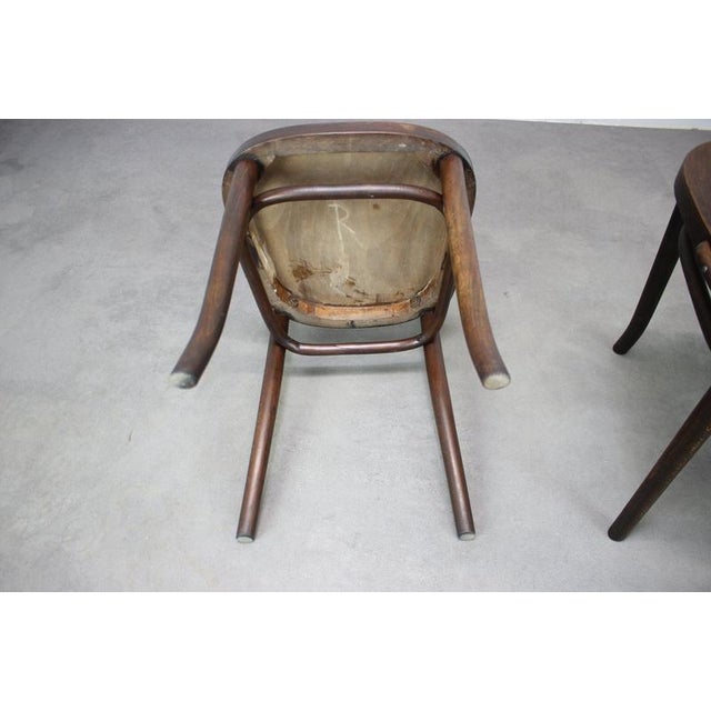 Bentwood Chairs from Thonet, Former Czechoslovakia, 1920s, Set of 2 For Sale - Image 11 of 15