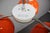 Metal Czechoslovak Space Age Orange and Opaline Glass Chandelier from Napako, 1970s For Sale - Image 7 of 17