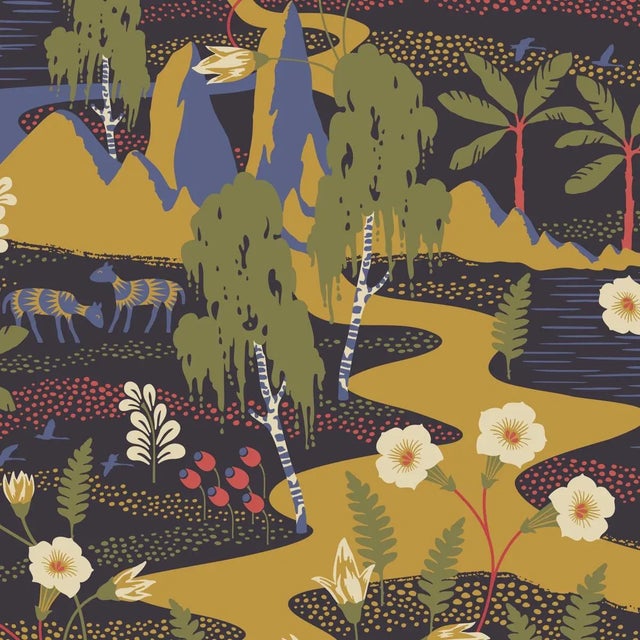 Sample - Borastapeter Flyttfrö Wallpaper in Multi For Sale