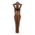 Vintage Large Traditional Mahogany Nude Women Figural Nut Cracker For Sale