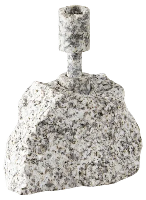 White Granite Abra Candelabra I by Studio Do