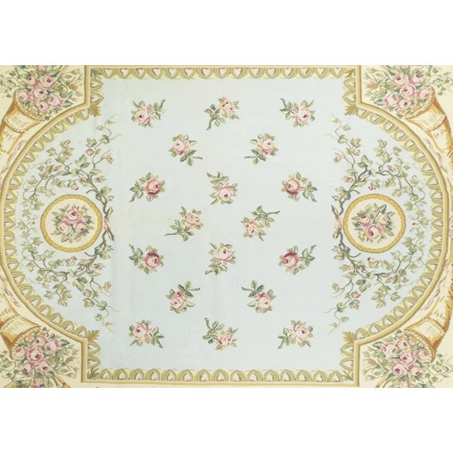 Traditional Aubusson Rug 7'9'' X 9'11'' For Sale - Image 3 of 7