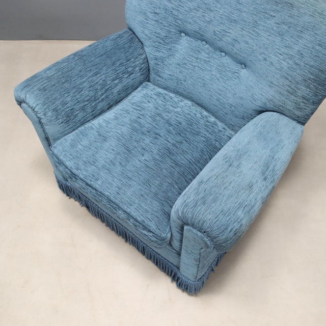 Textile Vintage Armchairs, 1950s, Set of 2 For Sale - Image 7 of 10