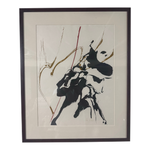 Paul Jenkins Abstract Lithograph, Signed & Numbered, 1960s, Custom Framed With Uv Glass