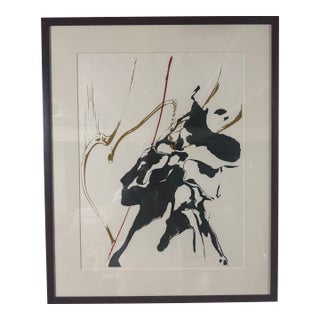 Paul Jenkins Abstract Lithograph,Signed & Numbered, 1960s, Custom Framed With Uv Glass For Sale